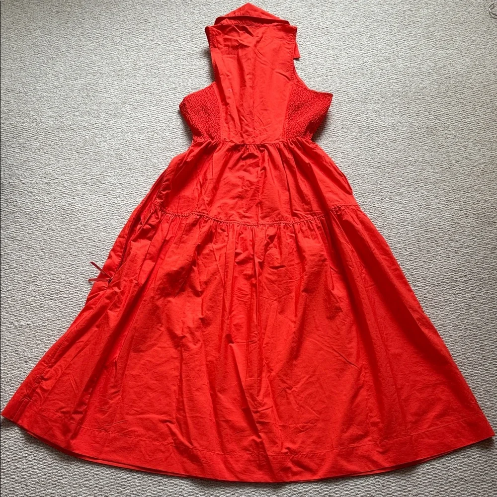 NWT Anthropologie Maeve Adaptive Red Sleeveless Shirt Dress Sz S - Picture 5 of 6